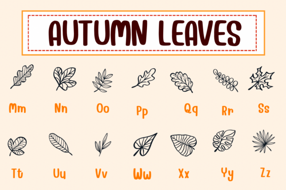 Autumn Leaves Font - Preview 2