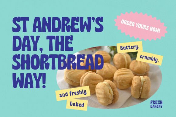 Biscuit Munch Font PNG with transparent background - Preview 1