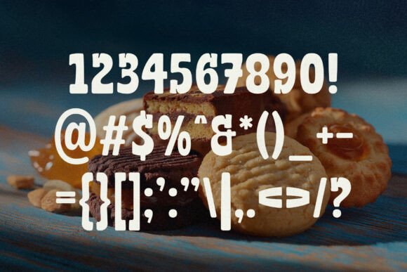 Biscuit Munch Font PNG with transparent background - Preview 3