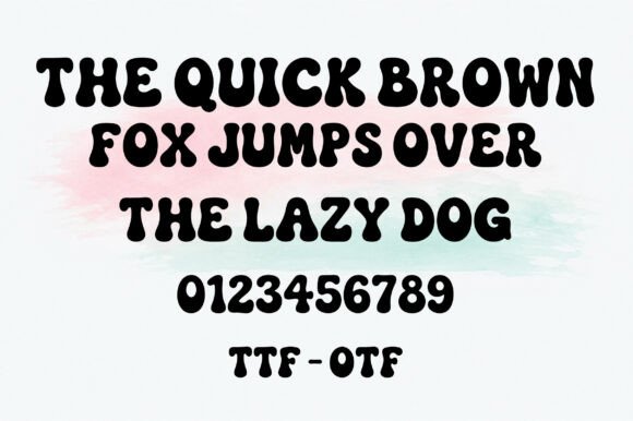 Bubble Melt Font - Preview 4