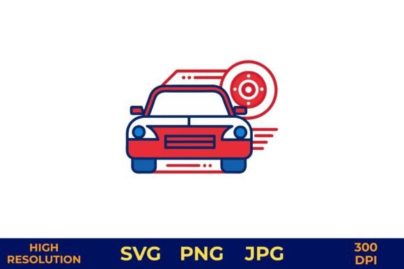 Car Diagnostic Tool Icon Gráfico Ilustrações para Impressão Por designcrafts