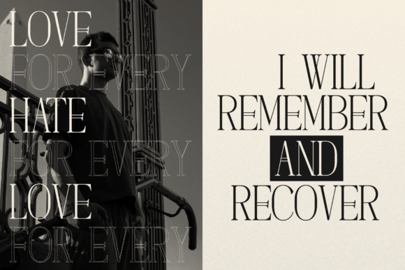 Dennya Font PNG with transparent background - Preview 3