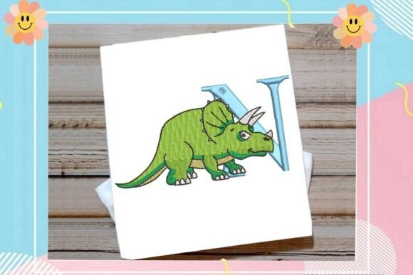 1 Dinosaur Letter N Designs &amp; Graphics