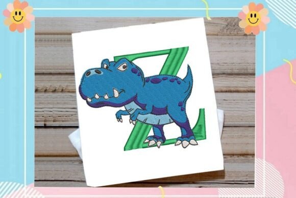 Dinosaur Monogram Alphabet Letter K · Creative Fabrica