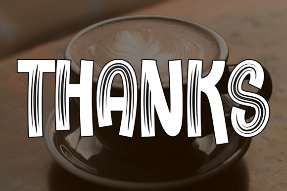 Drinking Chocolate Font - Preview 4