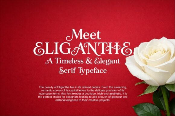 Eliganthe Font PNG with transparent background - Preview 1