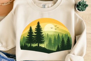 Forest Sunset Landscape PNG Graphic by Pencil Studio · Creative Fabrica