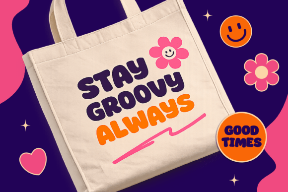 Groovy Wiggle Font - Preview 4