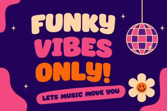 Groovy Wiggle Font - Preview 5