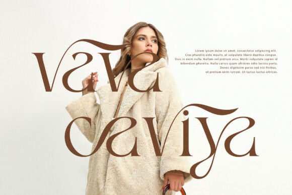 Kaviar Font PNG with transparent background - Preview 1
