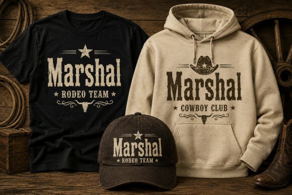Marshal Font PNG with transparent background - Preview 1