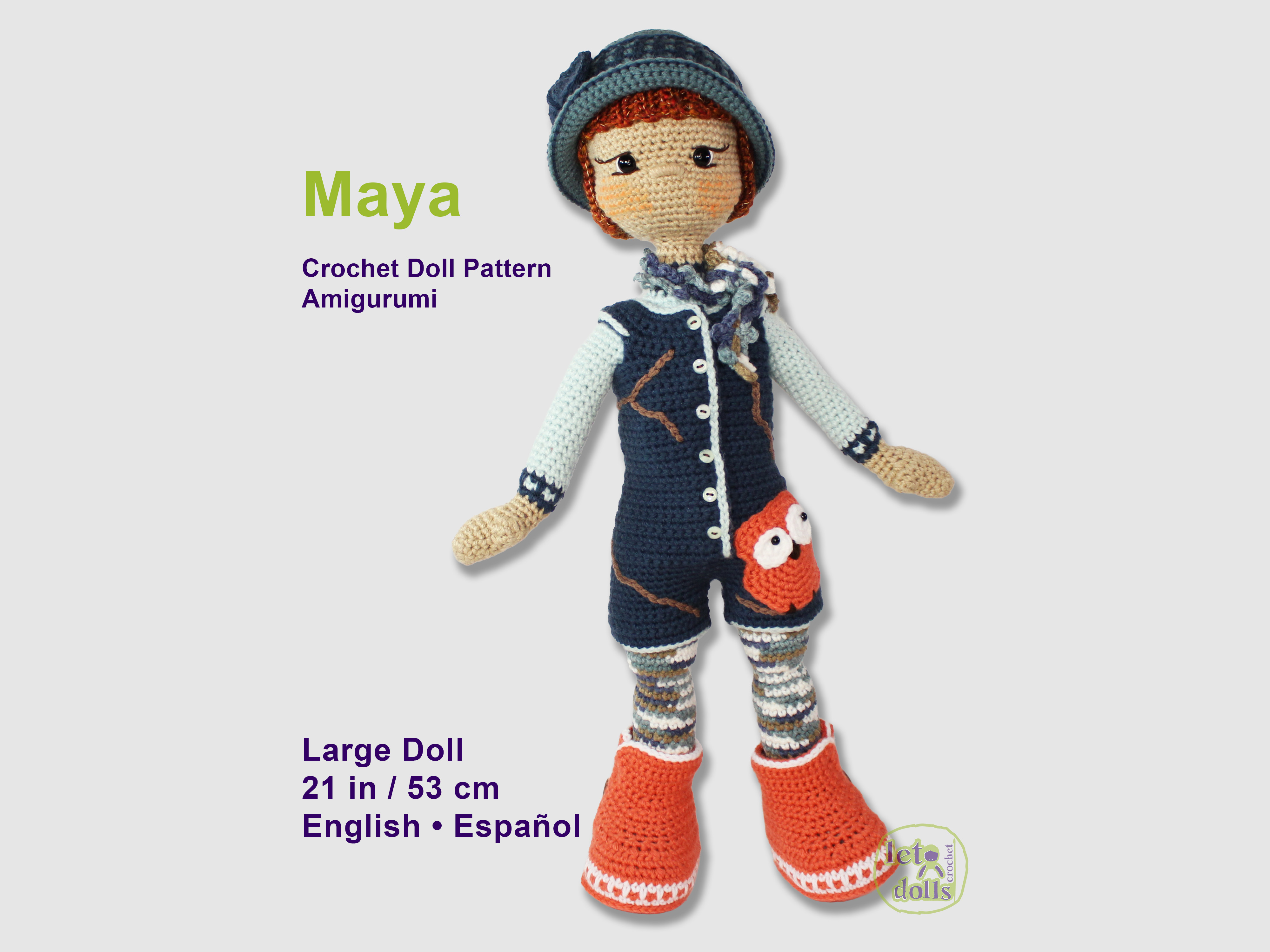 Maya Large Crochet Doll Pattern
