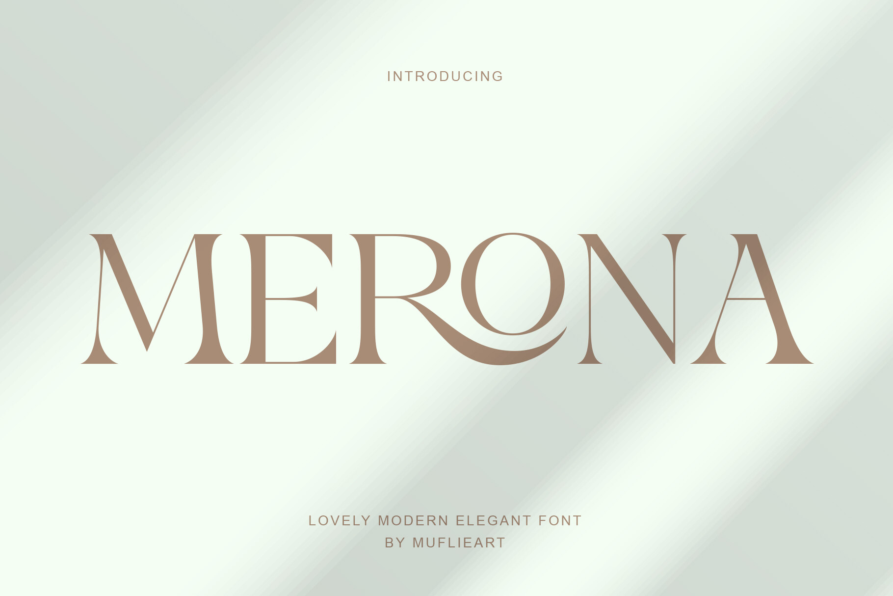 Merona font preview, classic serif for brochure titles and subheadings