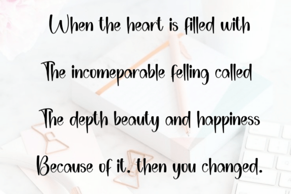Planner Beauty Font PNG with transparent background - Preview 3