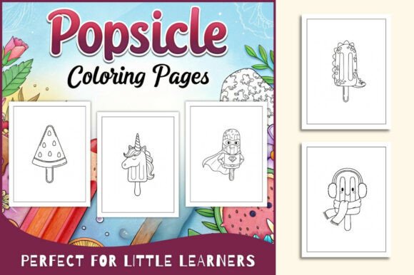 Popsicle Coloring Pages for Kids