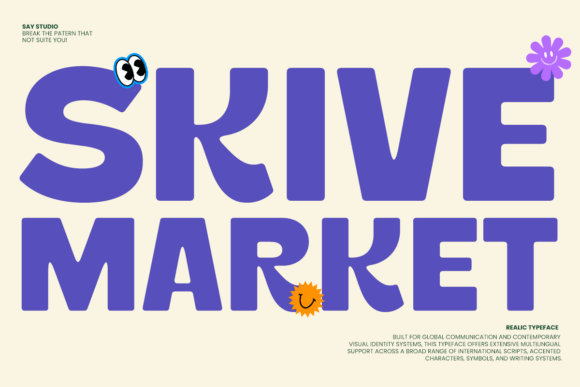 Realic Font PNG with transparent background - Preview 4