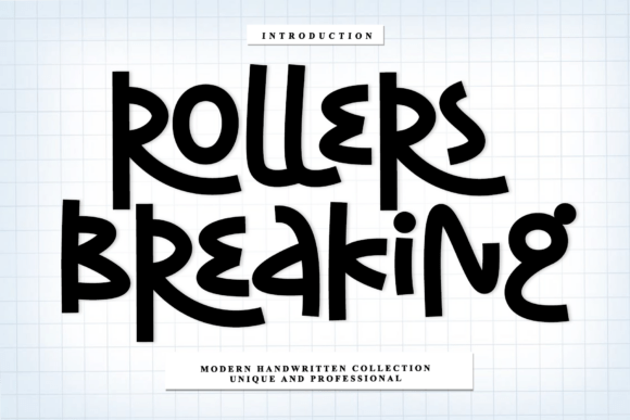 Rollers Breaking Script & Handwritten Font By pinkmeca