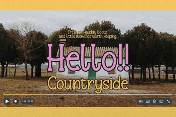 Rosie Peachy Font PNG with transparent background - Preview 1