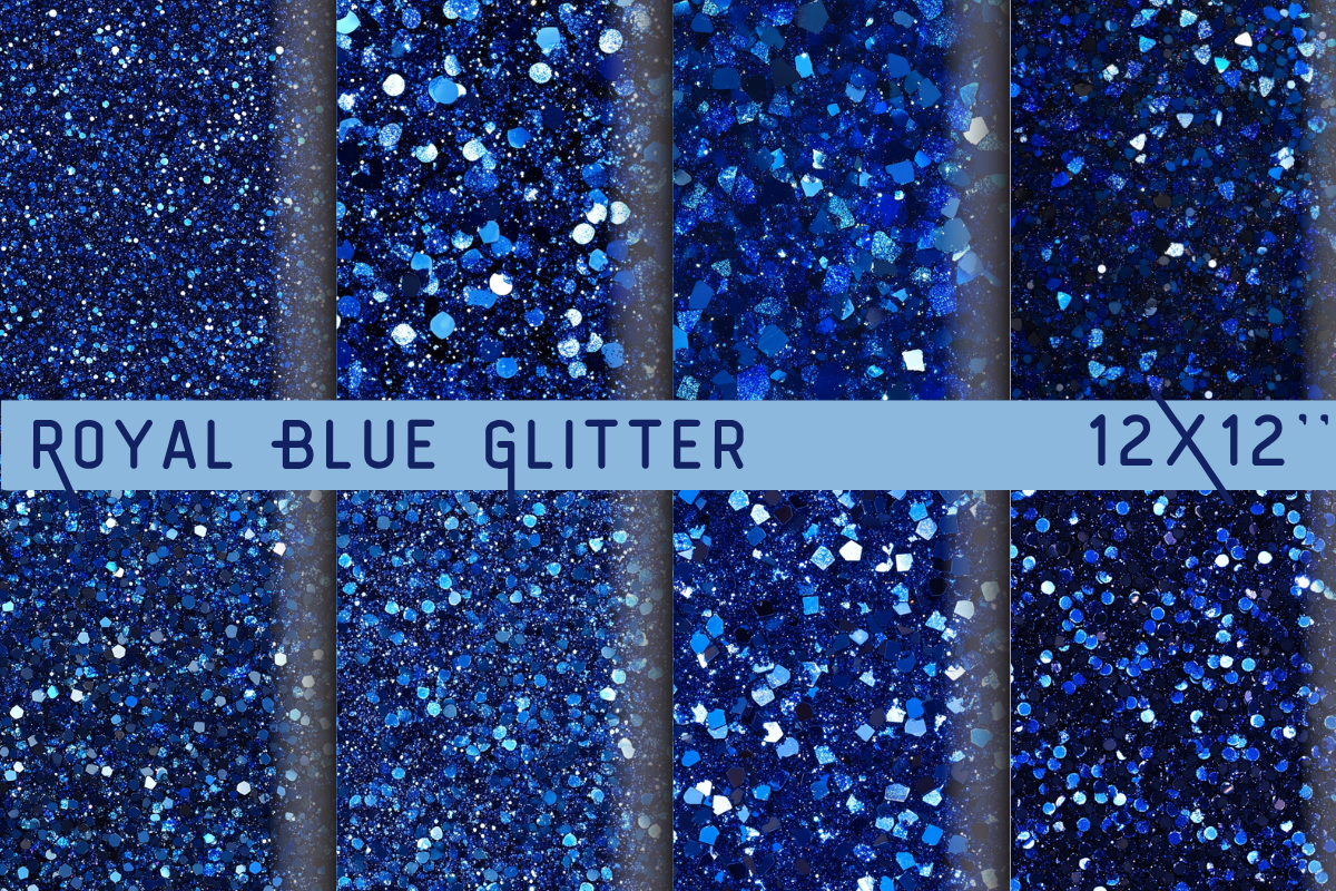 Royal Blue Glitter Background