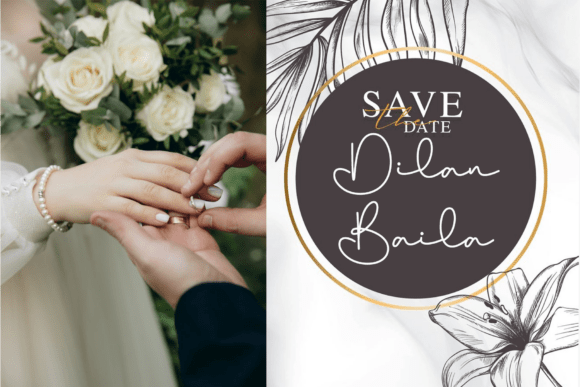 Safira Graduation Font PNG with transparent background - Preview 3