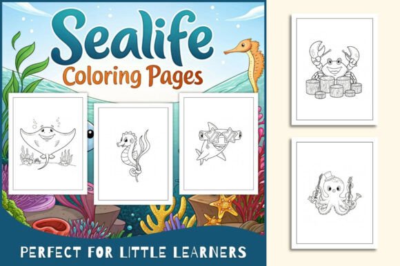 Sealife Coloring Pages for Kids