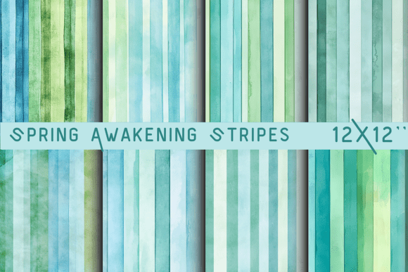 Spring Awakening Stripes Paper Grafica Sfondi Di DigiArt