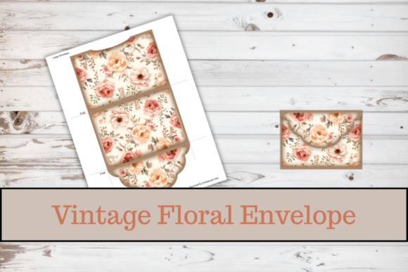 Vintage Floral Envelope,