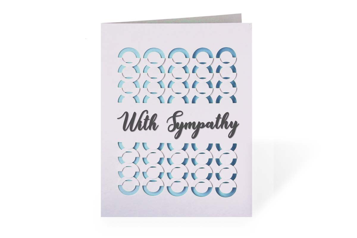 With Sympathy 3D Fold and Tuck Card SVG