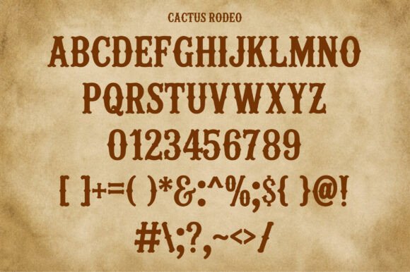 Cactus Rodeo Font - Preview 2