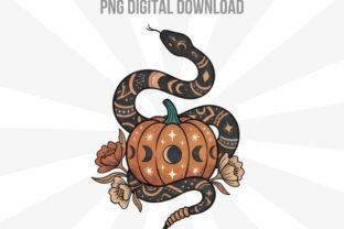 Celestial Pumpkin Snake Halloween PNG Graphic by ArtbyCrystalJennings ...