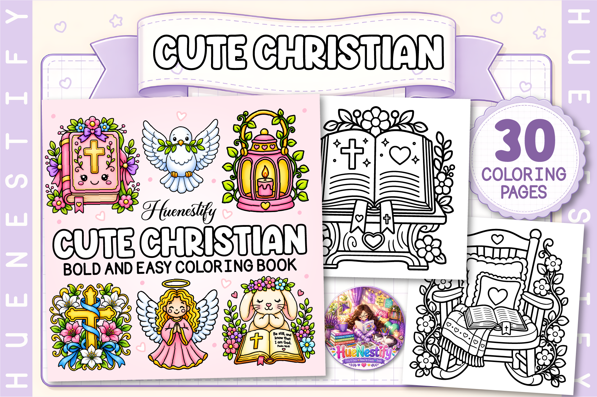 Christian Bold and Easy Coloring Book