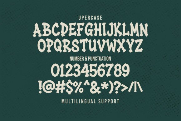 Father Punker Font PNG with transparent background - Preview 1