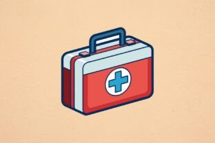 First Aid Kit with Medical Cross Icon Graphic by designcrafts ...