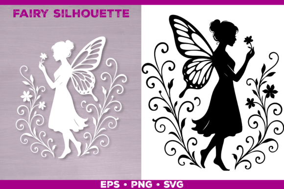 Floral Fairy SVG Design Gráfico Gráficos IA Por julimur