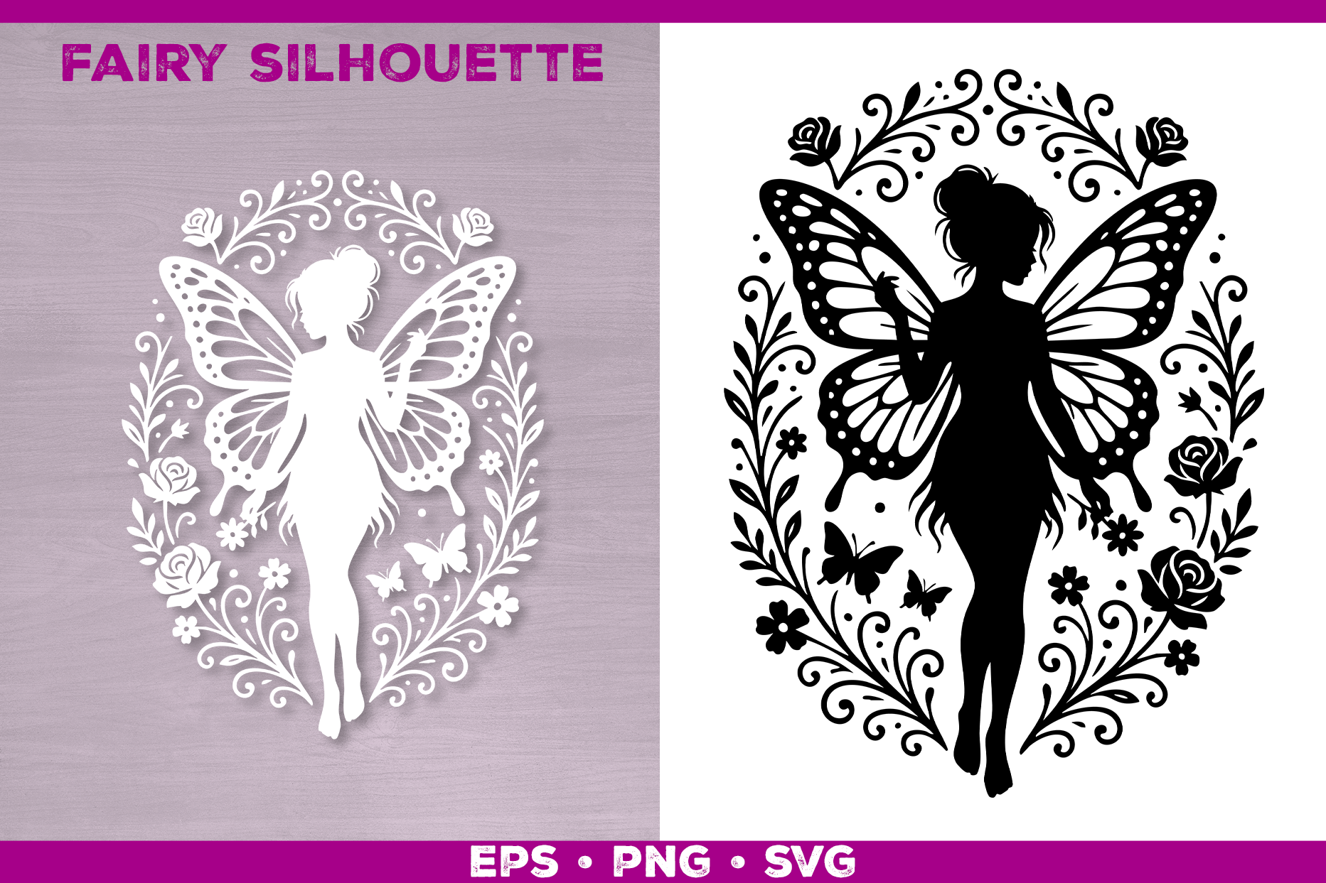 Floral Fairy SVG Design Graphic by julimur · Creative Fabrica