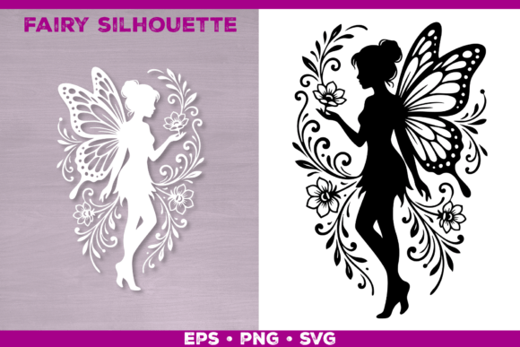 Floral Fairy SVG Design Afbeelding AI Afbeeldingen Door julimur