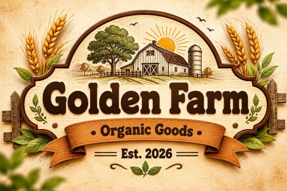 Golden Harvest Font PNG with transparent background - Preview 2
