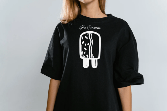 Ice Cream Doodle Font PNG with transparent background - Preview 4