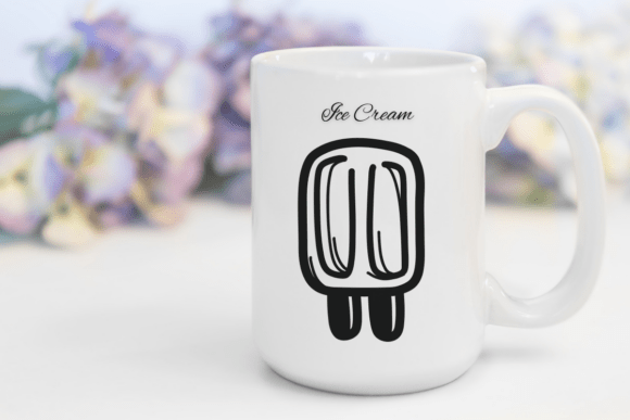 Ice Cream Doodle Font PNG with transparent background - Preview 6