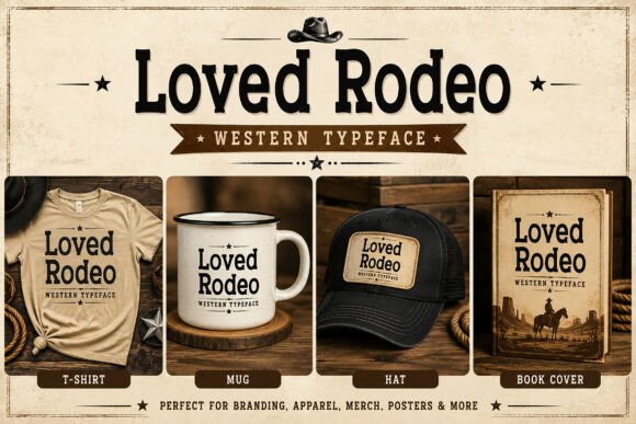 Loved Rodeo Font font preview - 1