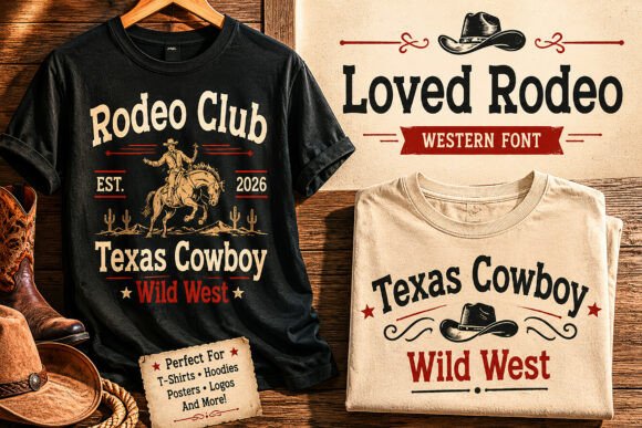 Loved Rodeo Font font preview - 4