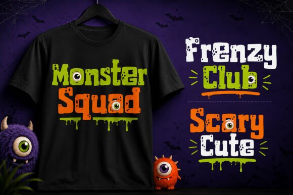 Monster Frenzy Font PNG with transparent background - Preview 5