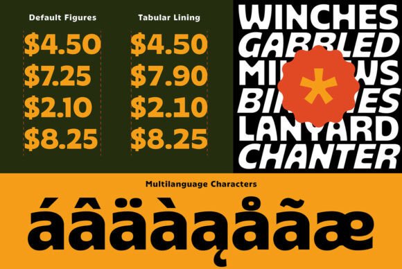 Orlive Font font preview - 2
