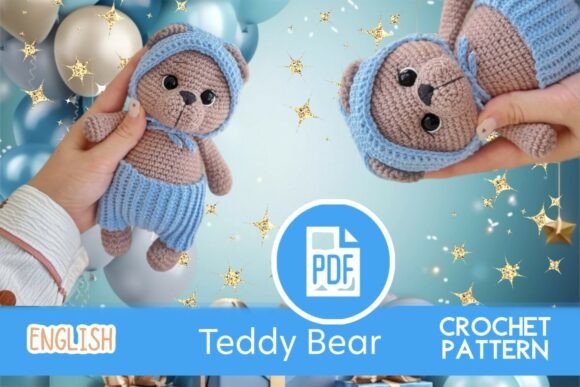 Teddy Bear Crochet Pattern PDF/ Amigurum