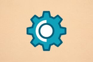 Turquoise Gear Icon Vector Design Graphic by designcrafts · Creative ...