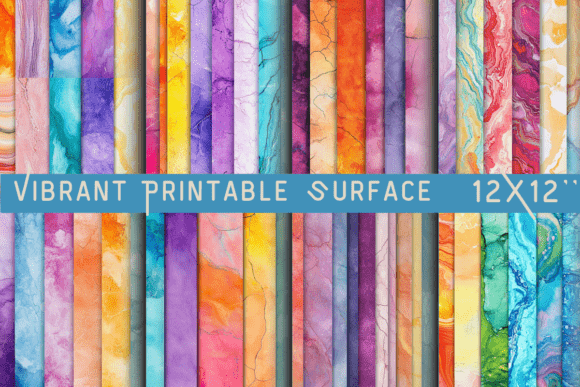 Vibrant Printable Surface Collection Graphic Backgrounds By DigiArt