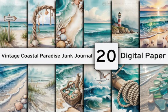 Vintage-Coastal-Paradise-Junk-Journals-G