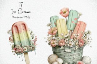 Whimsical Ice Cream Clipart PNG Graphic by Craft Art · Creative Fabrica