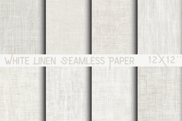White Linen Seamless Paper