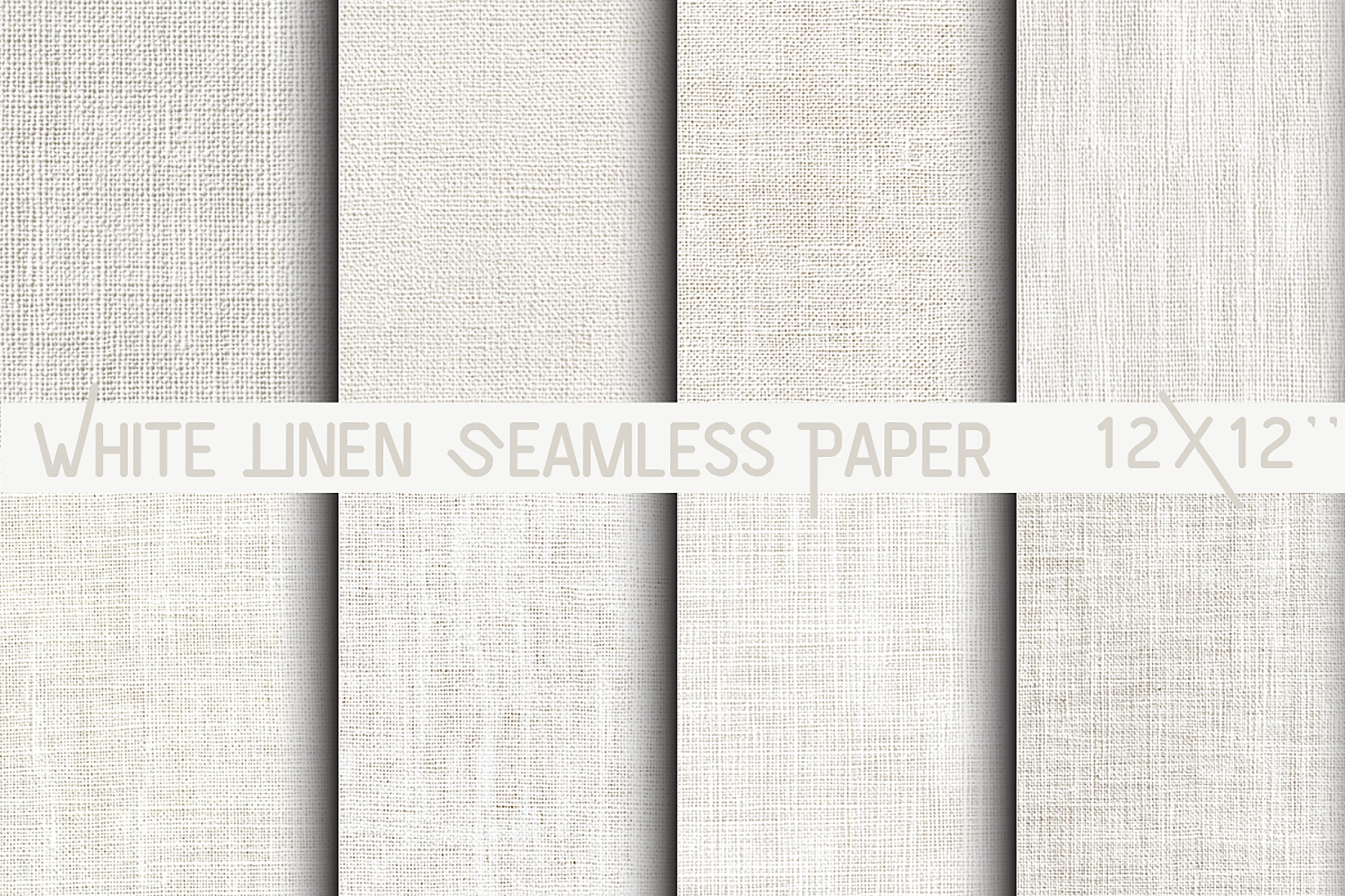 White Linen Seamless Paper